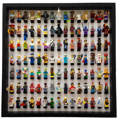 105 Lego Minifigures black frame display - Lego Minifigures Frame Display - 1