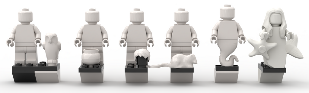 Brick Part Accessories for Frames Display Frames for Lego Minifigures