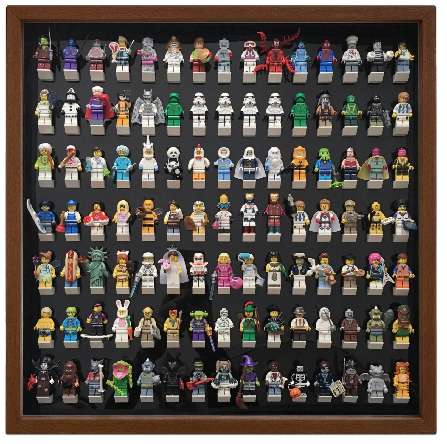Black Edition Walnut Large Frame for Lego® Minifigures – Display Frames ...