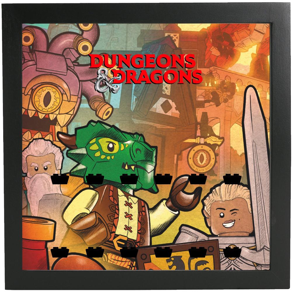 Comic Frame for Dungeons Dragons Minifigures Display Frames for Lego Minifigures