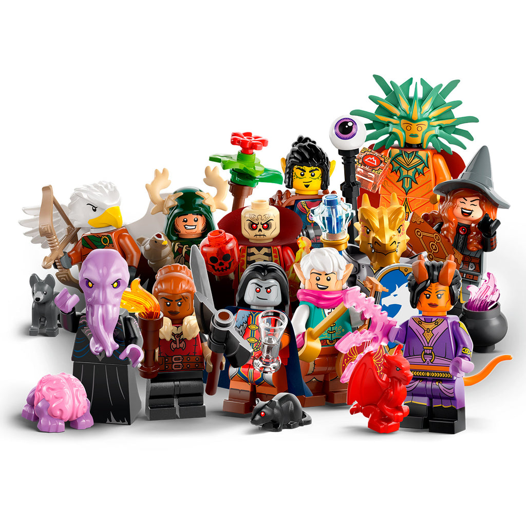 lego monsters minifigures Lego 71047 Dungeons & Dragons Mini Figures Dnd Minifigures Collectible Figures + Free Postcard (Gith Warlock)