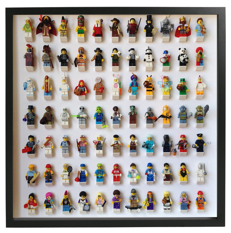 Lego Minifigures Display Frame Black Large  for 77 Lego Minifigures