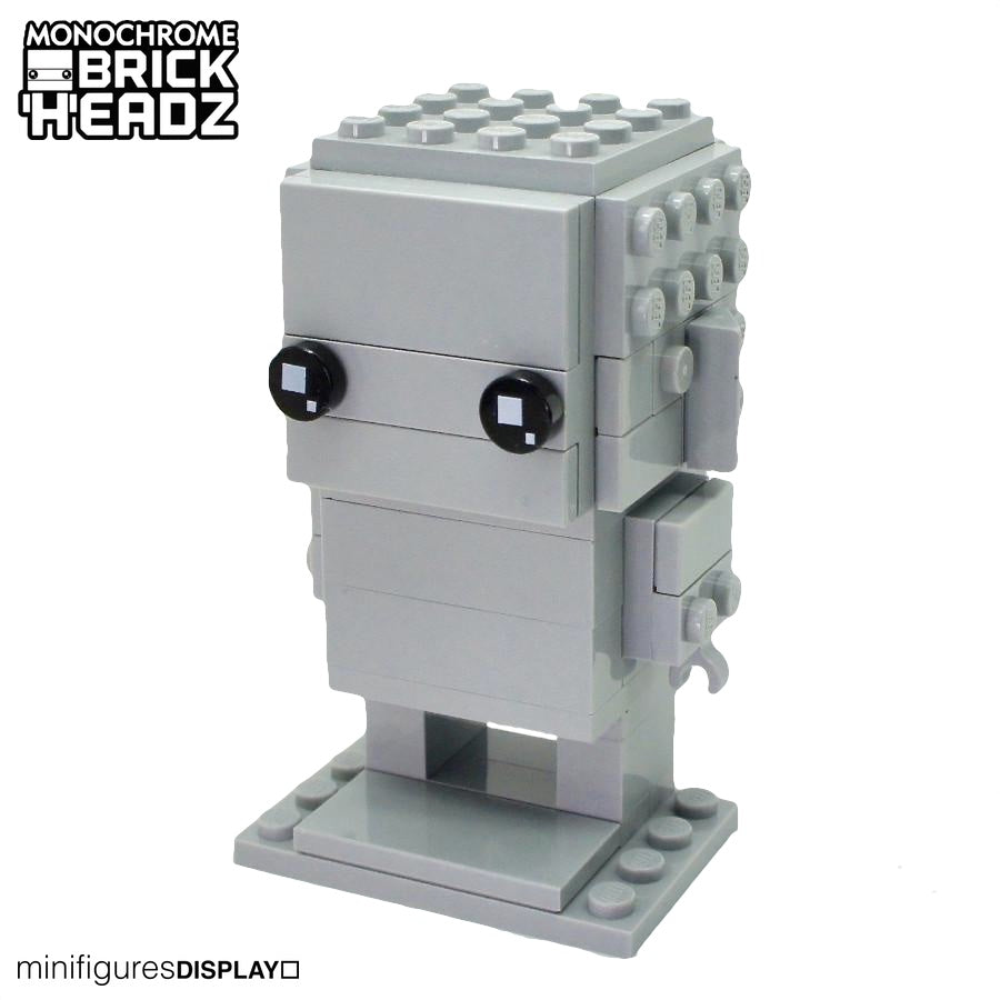 Monochrome Custom BrickHeadz built with bricks – Display Frames