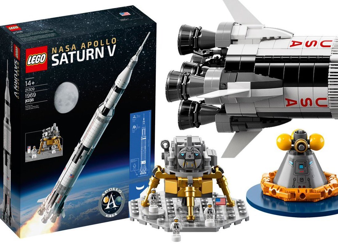 Lego 21309 Apollo 11 Lego Rocket Top Lego Ideas Nasa Apollo Saturn