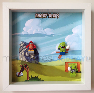 Display Frame for Lego® Angry Birds Minifigures (model 1)