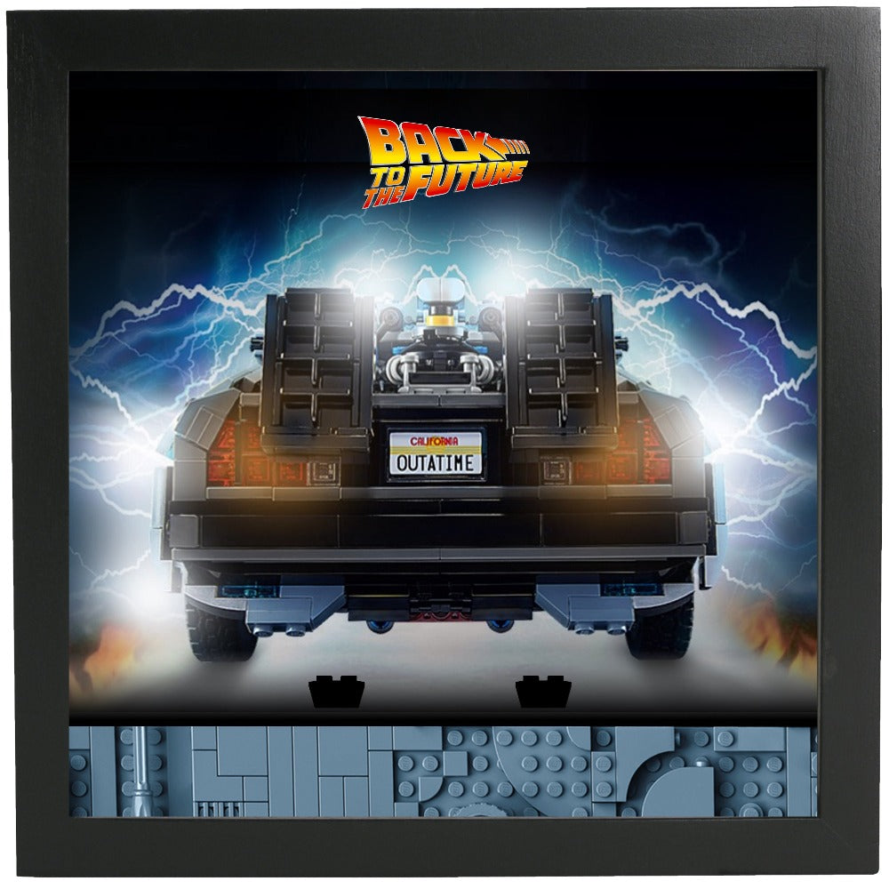 Display Frame for Back to the Future Time Machine Minifigures