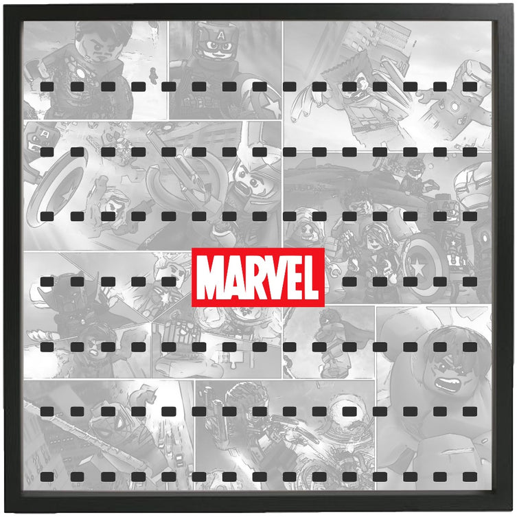 Marvel Frame White Comic Large Frame for Marvel Super Heroes Minifigures – Display ...
