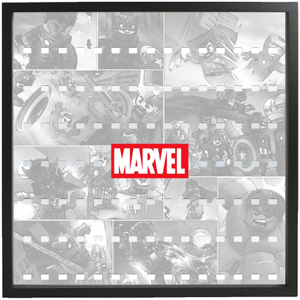 Marvel Rivel Frame White Comic Large Frame for Marvel Super Heroes Minifigures – Display ...