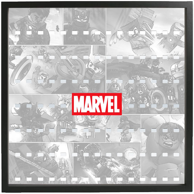White Comic Large Frame for Marvel Super Heroes Minifigures – Display ...