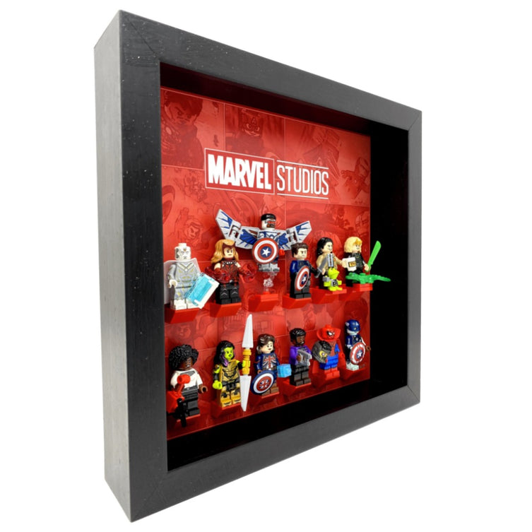Marvel Rivel Frame Frame for Marvel Studios Minifigures – Display Frames for Lego Minifigures