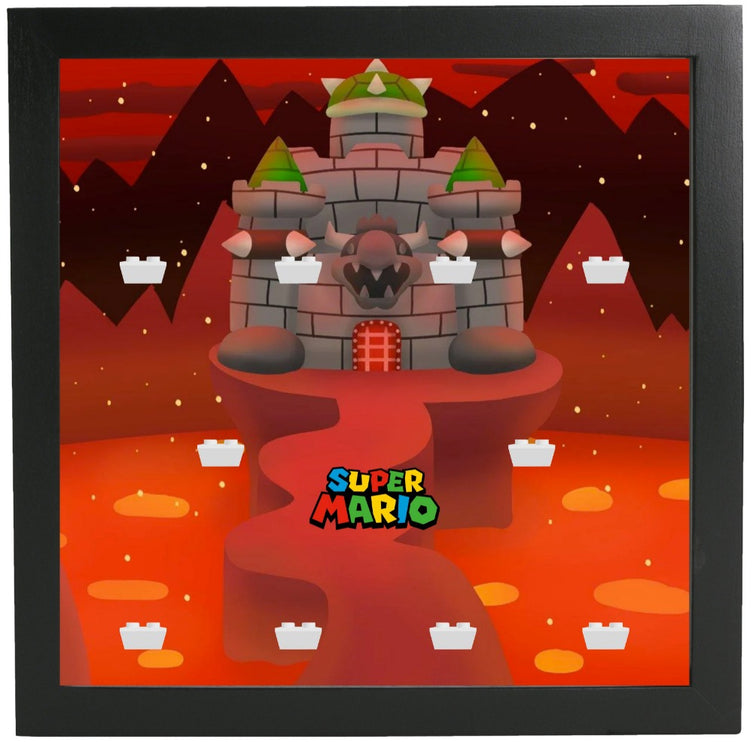 Bowser's Castle Frame for Super Mario Minifigures Series Display