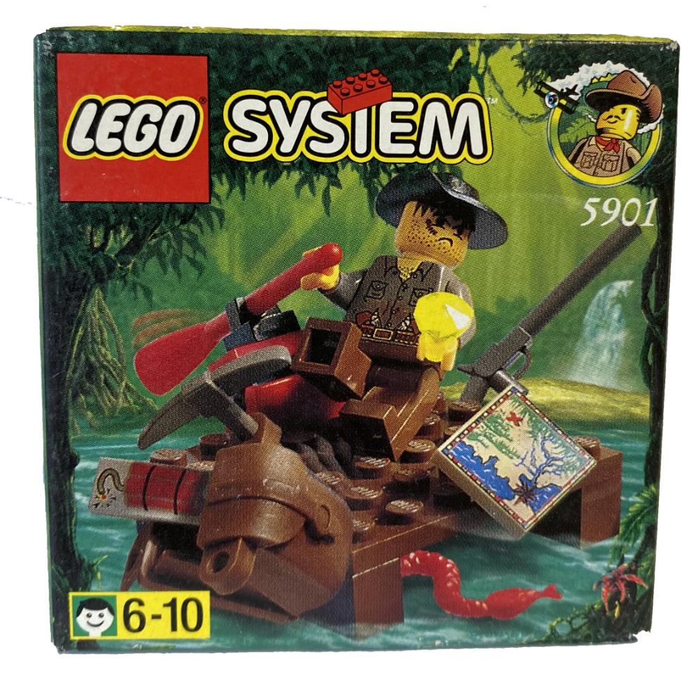 Lego 5901 River Raft - Johnny Thunder – Display Frames for Lego Minifigures