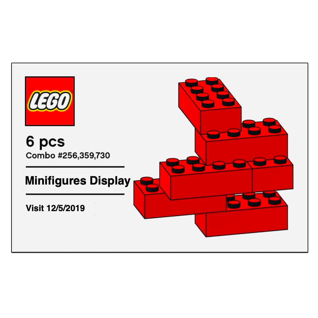 624210 Lego House 6 Bricks Exclusive – Display Frames for Lego Minifigures