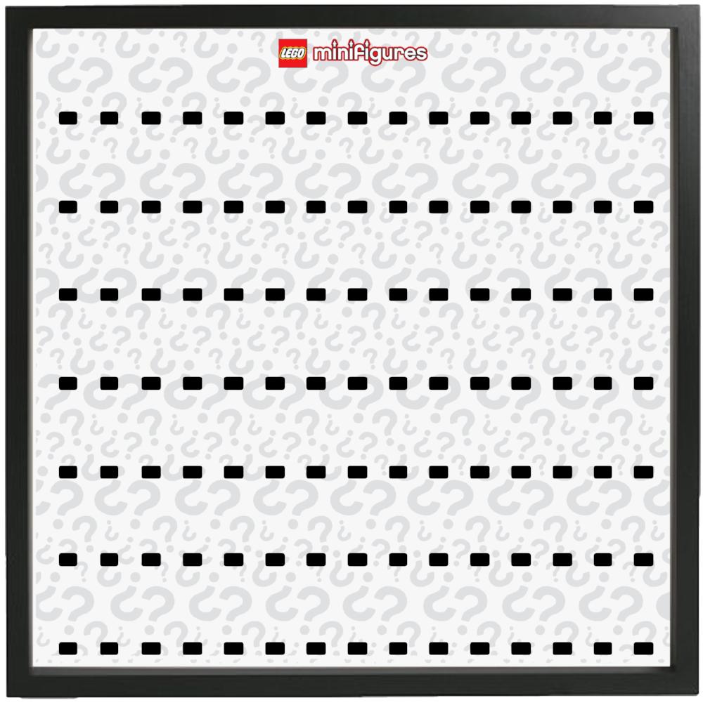 White Series Large Display Frame for Minifigures Series Display Frames for Lego Minifigures