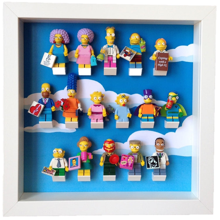 Lego Minifigures Display Frame  Lego Simpsons Series 2 Minifigures