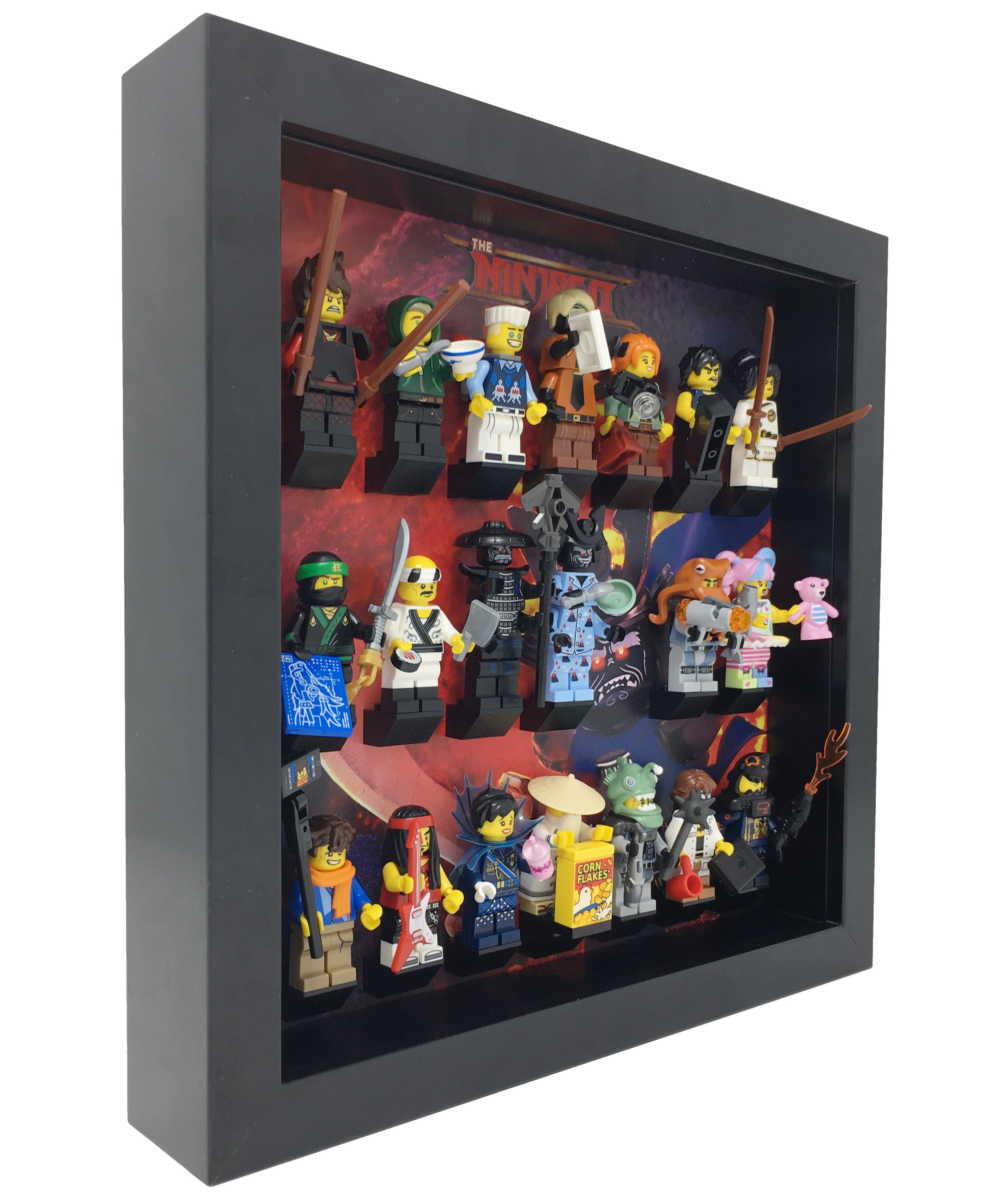Volcano Garmadon Frame for The Ninjago Movie Minifigures Display Frames for Lego Minifigures