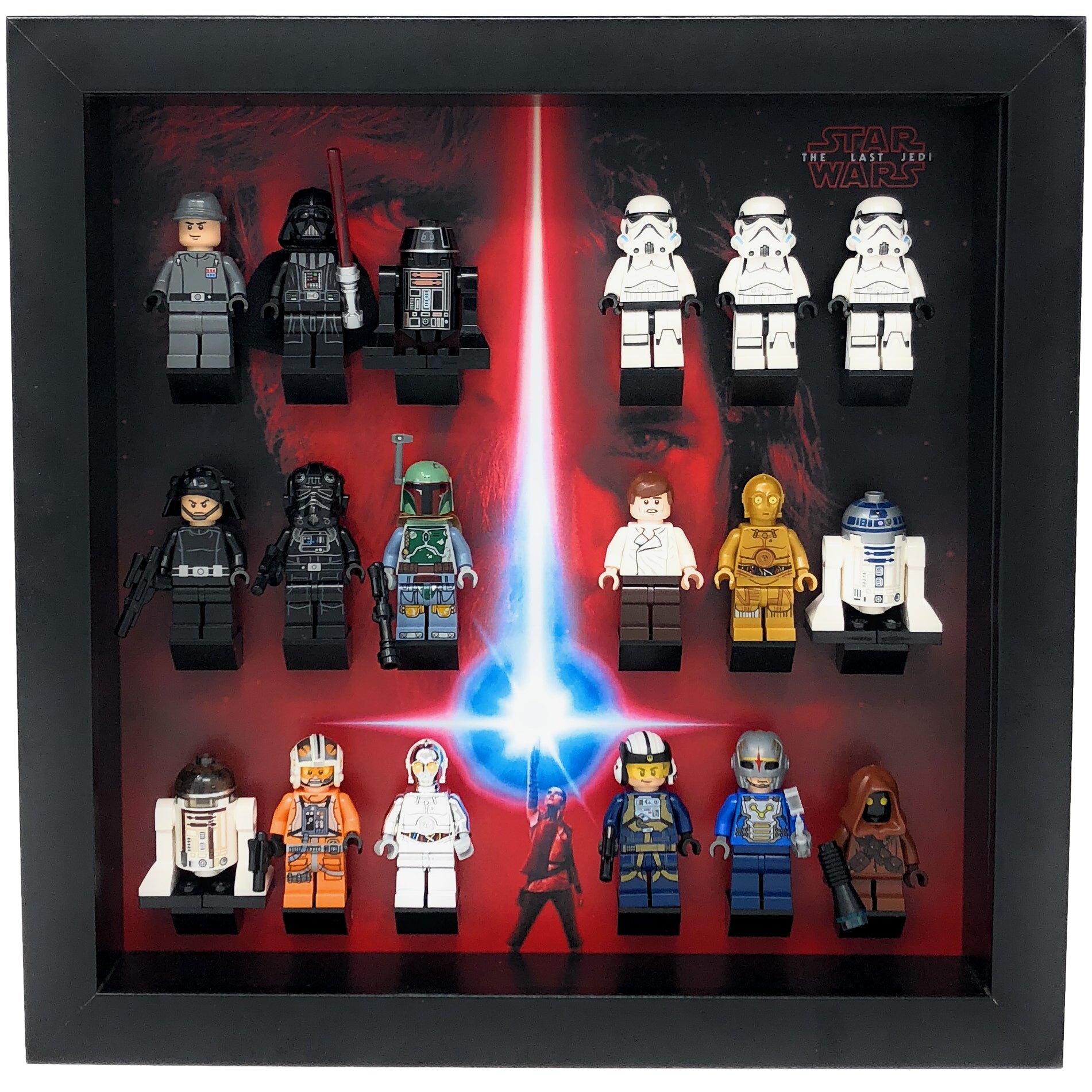 eksplodere bark Som regel The Last Jedi Display Frame for Star Wars Minifigures – Display Frames for  Lego Minifigures