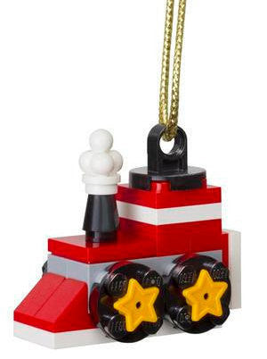 Lego train ornament store
