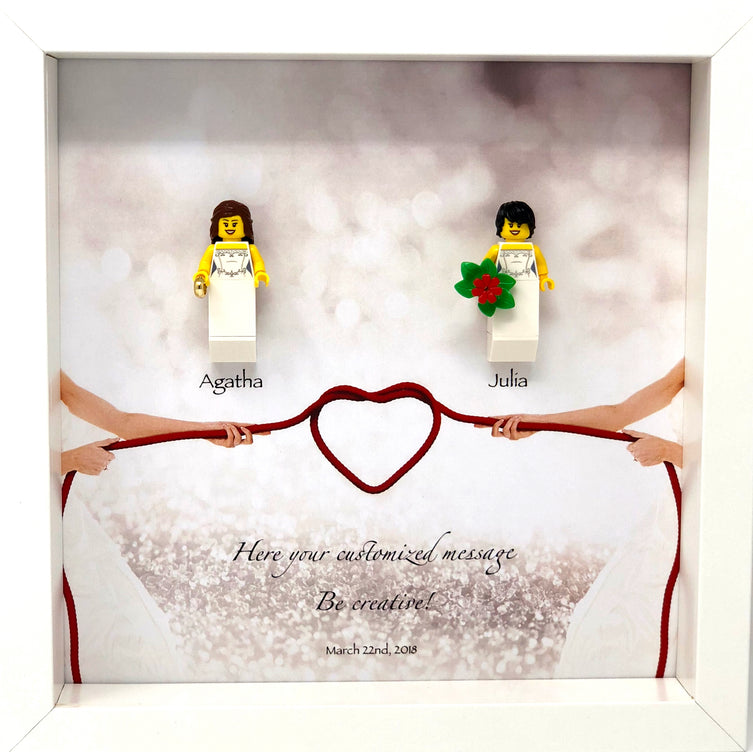 Lego Minifigures Display Frame Wedding Frame with Lego Minifigures...
