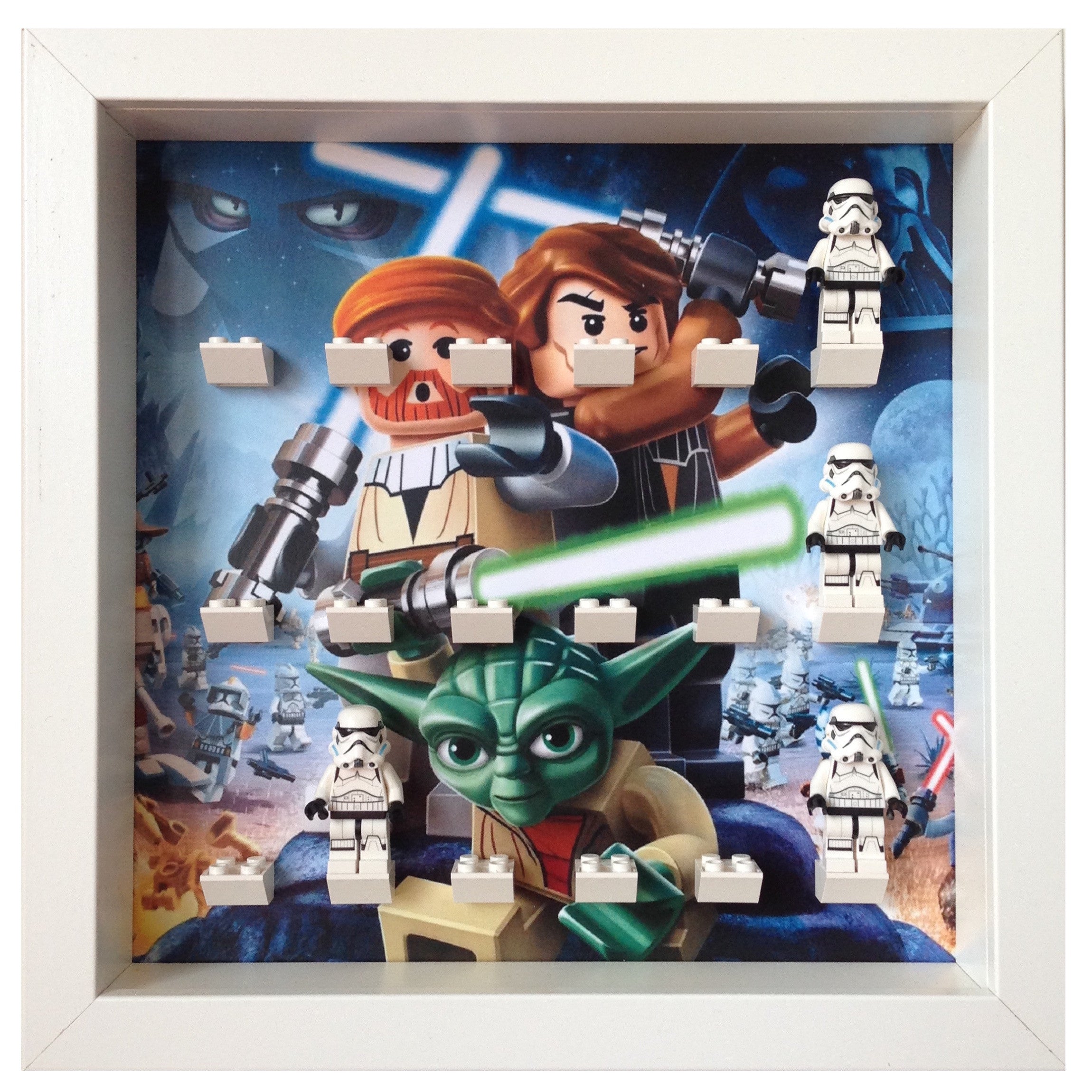 Lego figures hot sale framed art
