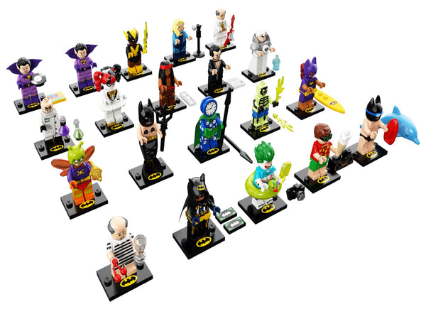 The LEGO Batman Movie Series 2 Complete Collection 20 LEGO Minifigures Display Frames for Lego Minifigures