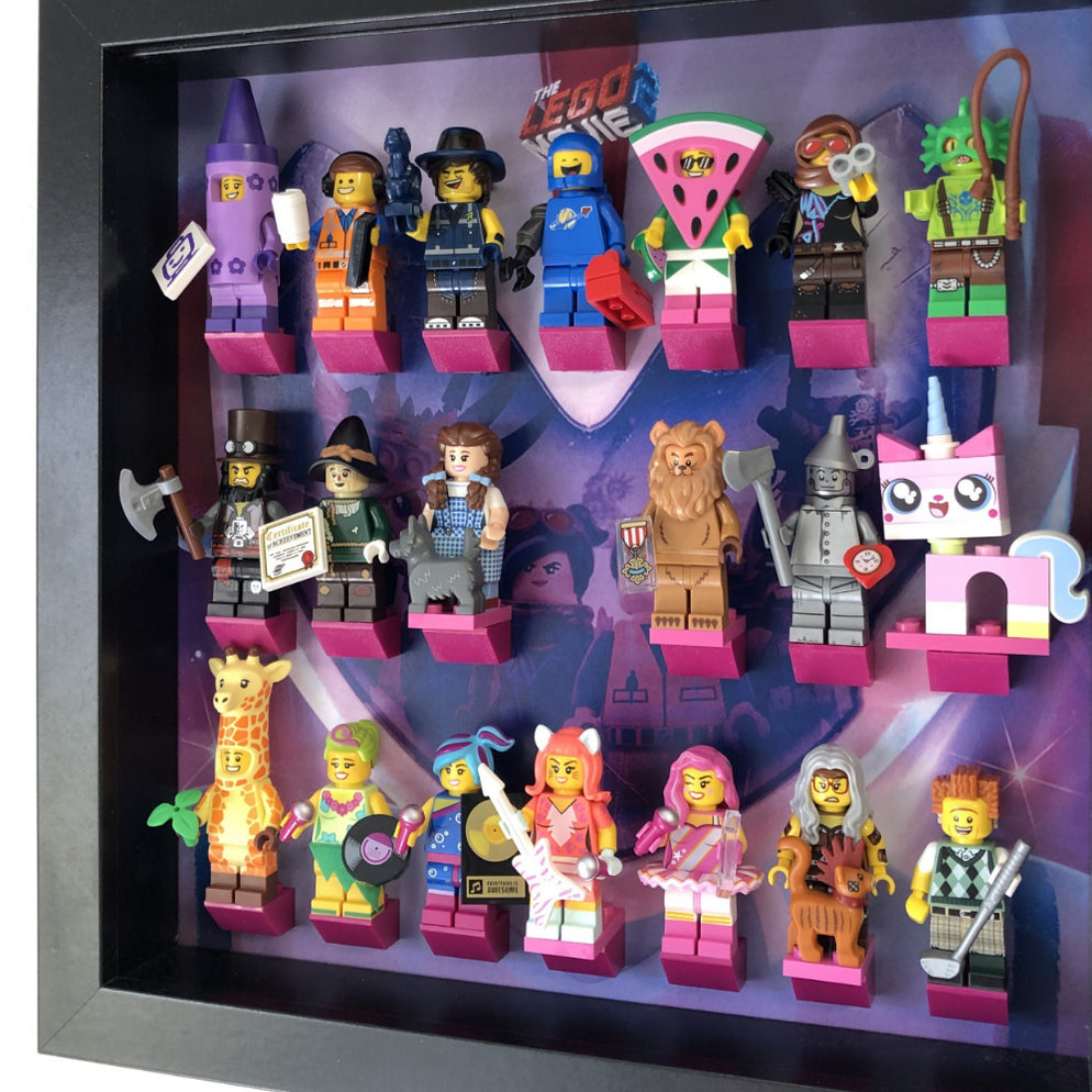 Sweet Mayhem Frame for The Lego Movie 2 Minifigures Display Frames for Lego Minifigures