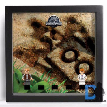Lego Minifigures Display Frame Dinosaur footprint background  Lego...