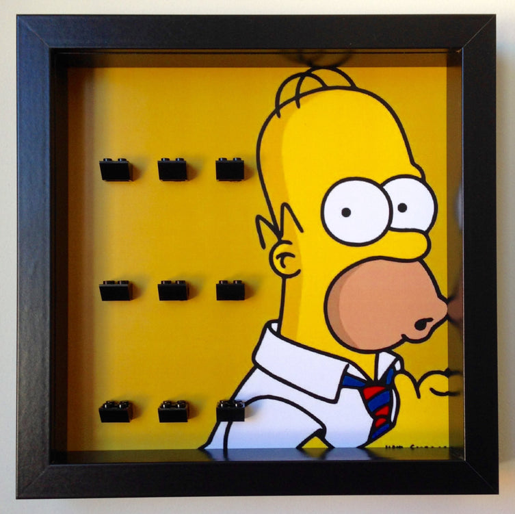 Homer Simpson Display Frame for Minifigures – Display Frames for Lego ...
