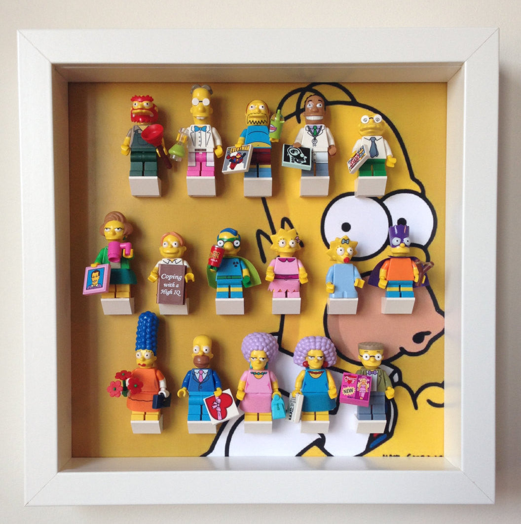 Homer Simpson Display Frame for Minifigures Display Frames for