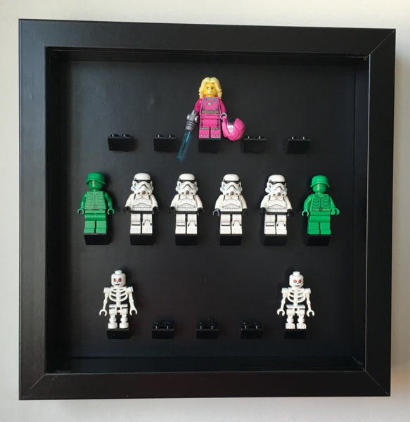 Black Edition Custom Black Display Frame for Minifigures – Display