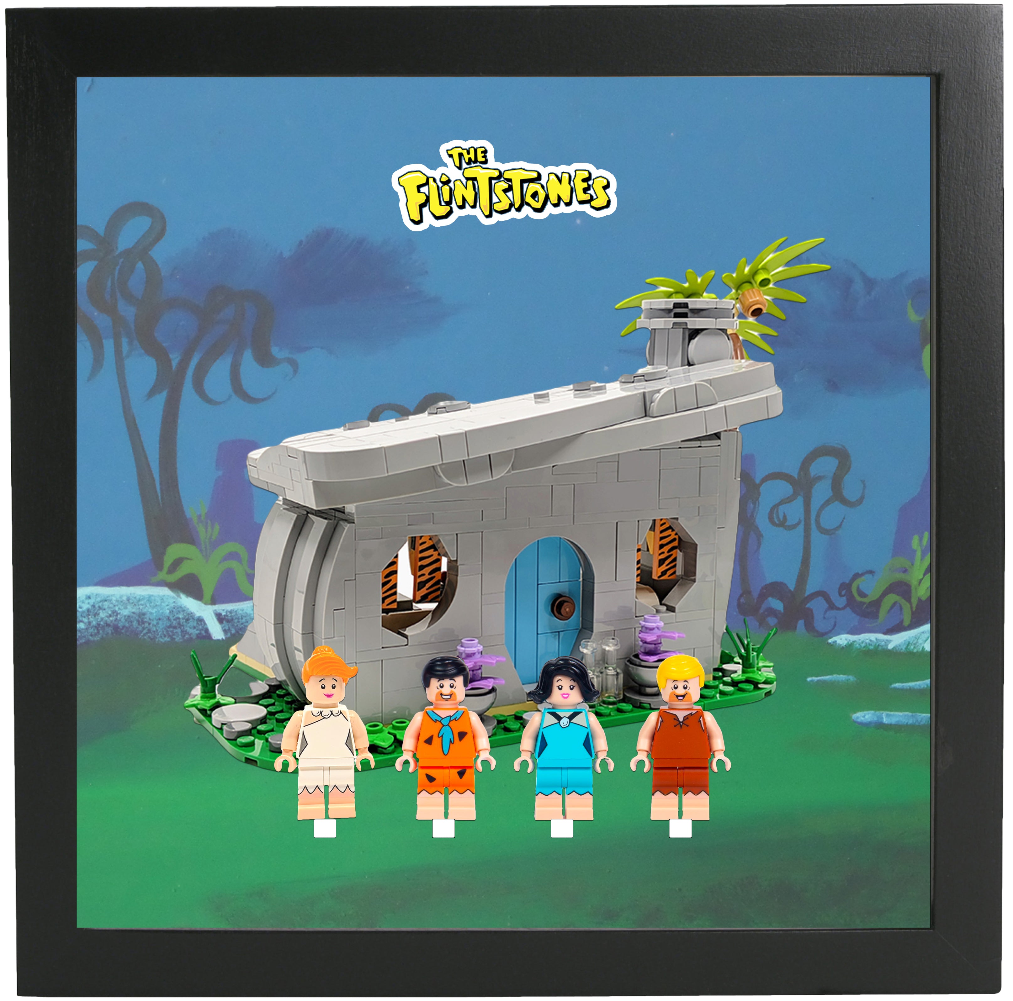 Display Frame for The Flintstones Minifigures – Display Frames for