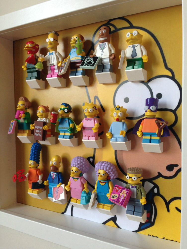 Homer Simpson Display Frame for Minifigures – Display Frames for Lego ...